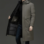 Ronan | Heren Lange Hooded Zware Winterjas