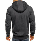 Damien | Heren Rits- en Koordsluiting Sweater Hoodie