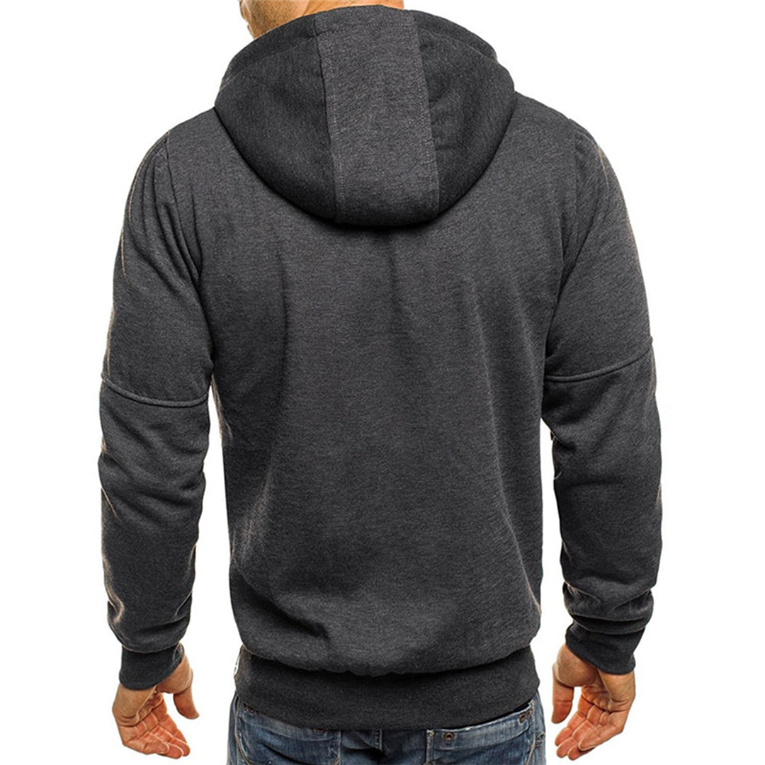 Damien | Heren Rits- en Koordsluiting Sweater Hoodie