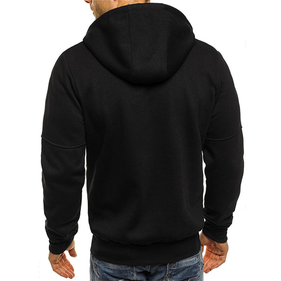 Damien | Heren Rits- en Koordsluiting Sweater Hoodie