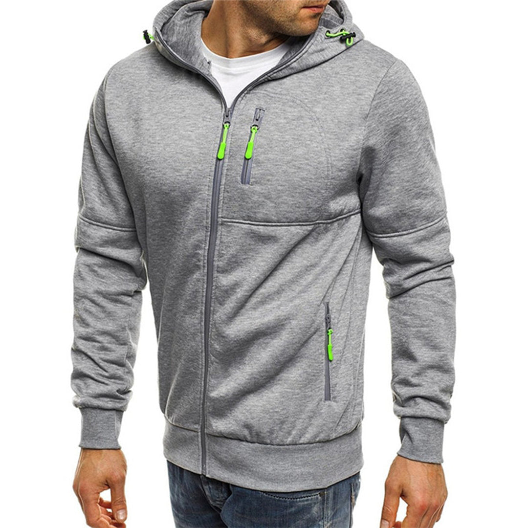Damien | Heren Rits- en Koordsluiting Sweater Hoodie