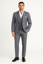 Franklin | Heren driedelig slim fit trouwpak