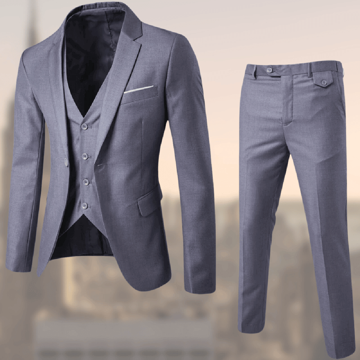 Mason | Heren Slim Fit Drie-delig Pak op Maat